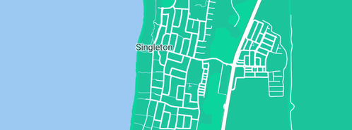 Map showing the location of Carey's Gas Fitting in Singleton, WA 6175