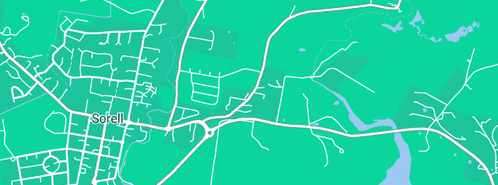 Map showing the location of Gas Connection in Sorell, TAS 7172