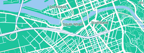 Map showing the location of Melbourne City Plumbing in South Wharf, VIC 3006