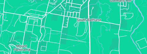 Map showing the location of Tutton Plumbing Pty Ltd in South Bathurst, NSW 2795