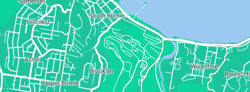 Map showing the location of Brown's Plumbing Services in South Burnie, TAS 7320