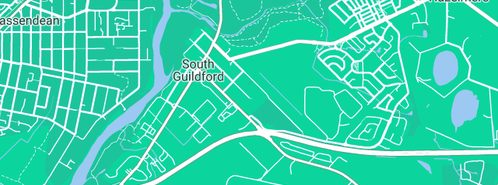 Map showing the location of Kings & Son C & PM in South Guildford, WA 6055