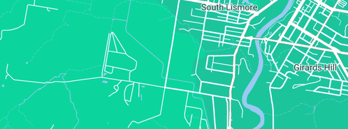 Map showing the location of Nuflow Northern Rivers in South Lismore, NSW 2480