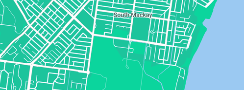 Map showing the location of Houston's Plumbing & Roofing Service in South Mackay, QLD 4740