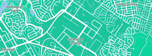 Map showing the location of S K G Plumbing Services in Smeaton Grange, NSW 2567