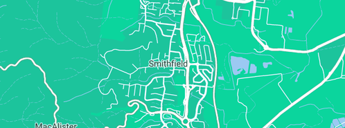 Map showing the location of Custys Plumbing Services in Smithfield, QLD 4878