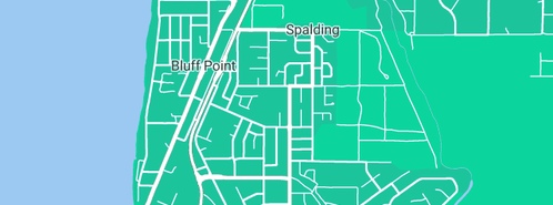 Map showing the location of Little Aussie Gas Fitting & Plumbing in Spalding, WA 6530