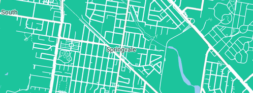 Map showing the location of Top Leak Detection Springvale in Springvale, VIC 3171