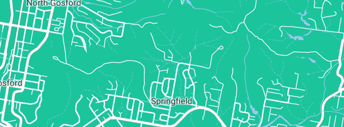 Map showing the location of East Gosford Plumbing in Springfield, NSW 2250