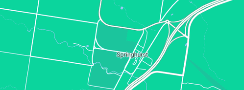 Map showing the location of Jesse Bain Plumbing in Springhurst, VIC 3682