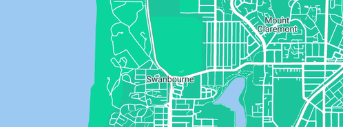 Map showing the location of Eco Plumbing & Gas in Swanbourne, WA 6010