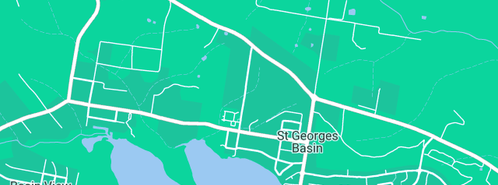 Map showing the location of Krause M G in St Georges Basin, NSW 2540