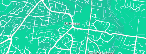 Map showing the location of Marriott Plumbing Pty Ltd in St Helena, VIC 3088