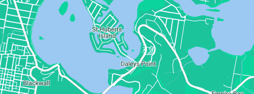 Map showing the location of Delaney Plumbing in St Huberts Island, NSW 2257