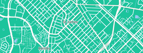 Map showing the location of West Best Plumbing & Gas in St James, WA 6102