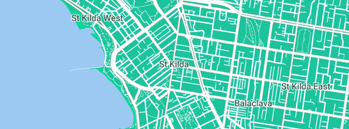 Map showing the location of Plumbing Services St Kilda in St Kilda, VIC 3182