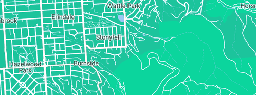 Map showing the location of Plumbwise Plumbing & Gas in Stonyfell, SA 5066