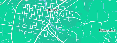 Map showing the location of Kerridge Plumbing Pty Ltd in Stanthorpe, QLD 4380