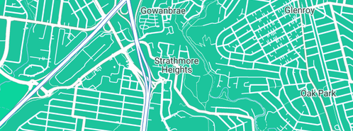 Map showing the location of DJ Ruth Plumbing in Strathmore Heights, VIC 3041