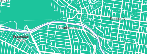 Map showing the location of JP Woodhead & Sons Pty Ltd in Strathmore, VIC 3041