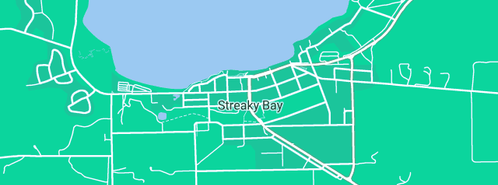 Map showing the location of Axe Man Plumbing in Streaky Bay, SA 5680