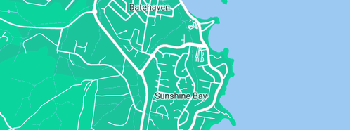 Map showing the location of P & G White (Plumbing) Pty Ltd in Sunshine Bay, NSW 2536