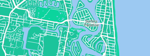 Map showing the location of A1 Local Plumbing in Surfers Paradise, QLD 4217