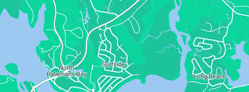 Map showing the location of Tyler Plumbing in Surfside, NSW 2536